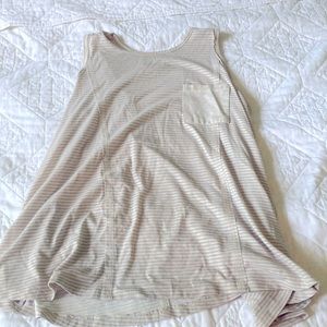 Striped tank top (white/blue) size small